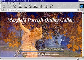 Maxfield Parrish Online Gallery. web site front page
